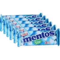 Mentos 6 x 3-pack Mint á 38 gram per rol - Voordeelverpakking Snoepgoed