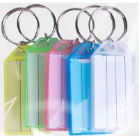 Did Sleutellabels/sleutelhangers - 20x - gekleurd - hanger met etiket - 5,5 x 3 cm