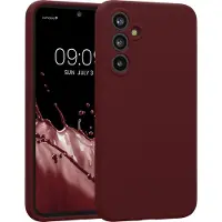 Kwmobile telefoonhoesje geschikt voor Samsung Galaxy A54 5G - TPU backcover met siliconen coating - Smartphone case in bordeaux-violet