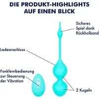 EIS , vibrator, 'Supple Vibro Egg', 10 programma's, waterproof (IPX7), mint