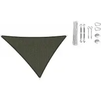 Shadow Comfort driehoek 3,5x4x4,5m Deep Grey met Bevestigingsset