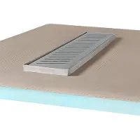 Wiper Betegelbare doucheplaat 90 x 120 cm met goot Showerlay Zonda afvoer horizontale goot hoofdzijde betegelbaar douchebord douchebak gelijkvloers