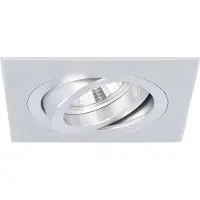 Yphix Torino - Inbouwspot Aluminium Vierkant - Kantelbaar - 1 Lichtpunt - 93x93mm