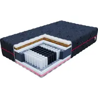 FDM BLACK Matras 100x200 cm - Hoogte 22 cm H3 en H4 - Pocketvering Matrassen - Dubbelzijdig - 7 zones - Antiallergisch