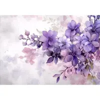 Consalnet Vliesbehang - Fotobehang - Bloemen - Planten - Romantisch - Natuur - Lavender - Violet - Paars - 290x416 cm (Hoogte x Lengte)