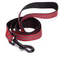 Nobleza Hondenriem rood - Reflecterend - Lengte 120 cm - Looplijn hond - Uitlaatriem - Honden riem - Riem hond - Nylon - Rood