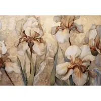 Consalnet Vliesbehang - Fotobehang - Bloemen - Natuur - Modern - Iris - Bloem - Blaadjes - Bloemblaadjes - 146x208 cm (Hoogte x Lengte)