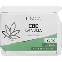 Renova CBD capsules 15% - 25mg CBD - cannabidiol - hennep - THC-vrij