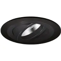 Yphix Modena - Inbouwspot Zwart Rond - Kantelbaar - 1 Lichtpunt - Ø 92mm - Bladveren