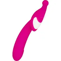 EIS , vibrator, oplaadbaar siliconen Rabbit, 22 cm, waterdicht, aan beide zijden te gebruiken
