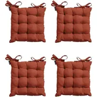 Madison - Zitkussen - Universeel - 4 stuks - 46 x 46 cm - Terra - Tuin