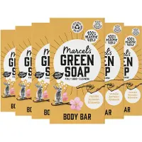 Marcel's Green Soap Body bar Vanilla & Cherry Blossom - 6 x 150 gram