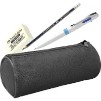 Kangaro Etui - zwart - gevuld - pen, potlood, gum - WS-58100-BU
