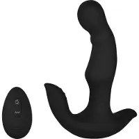 EIS , Vibrator, 'Gebogen Anaal Vibrator', 2 motoren, waterdicht (IPX7), zwart