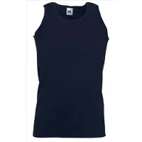 Fruit Of The Loom Set 2 stuks Donker Blauwe Tanktop / sportshirt maat XL