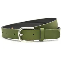 Timbelt Fashion Leren Riem 3 cm Khaki