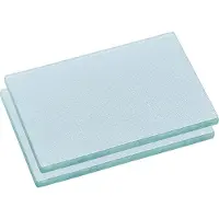 Zeller snijplank met siliconen voetjes - 2x - glas - 30 x 20 cm