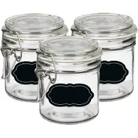 Vivalto Weckpot/inmaakpot - 6x - 250 ml - glas - met beugelsluiting - incl. etiketten