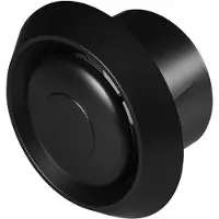 Awenta Afzuigventiel 100 mm - Toe- en afvoer - Regelbaar luchtventiel - Zwart