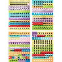Plan-Point Organizing A5 stickers - 480 stickers - 6-gaats geperforeerd voor in A5 planners - Huishoud stickers - Planning stickers voor agenda, kalender, bullet journal