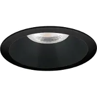 Yphix Bolzano - Inbouwspot Zwart Rond - Extra Verdiept - 1 Lichtpunt - Ø 82mm - Bladveren