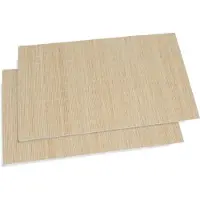 Secret De Gourmet Placemats - 12x stuks - bamboe - 30 x 40 cm - naturel - gevlochten