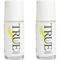 True organic of Sweden - Undercover Agent - Roll on Deodorant - Lemongrass - 50ml - 2 Pak
