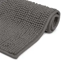 Elegance 50x50cm Douchemat Antraciet Badmat - WC Tapijt, Vloermat voor Douche of Badkamer