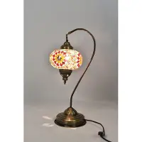 Halay Handgemaakte Turkse Nachtlamp multicolour Oosterse sprookjeslamp