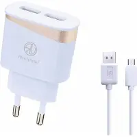 Rico Vitello Thuislader Oplader /Home Charger , thuislader 2,4A + 1 meter kabel Zwart, Micro -USB kabel, travel charger, Geschikt voor Samsung Galaxy, Nokia, HTC.....met Micro aansluiting