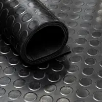 Arbon Rubbermat op rol - Noppen 2,7 mm - Breedte 70 cm - Rubber loper - Per strekkende Meter