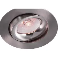 Enzo Thorgeon LED inbouwspot 8,2W DimToWarm 96mm rond verstelbaar geschuurd staal - LED4682