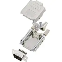 Amphenol L17DPPK09-M+L717DE09PST D-sub male connectorset 180 ° Aantal polen: 9 Schroeven 1 stuk(s)