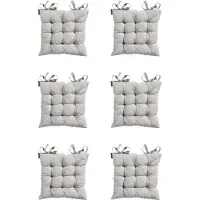 Madison - Zitkussen - Universeel - 6 stuks - 46x46 cm - Linnen - Tuin