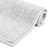 Elegance Badmat Antislip 50x70cm - Douchemat Wit Badmat - WC Tapijt, Vloermat voor Douche of Badkamer