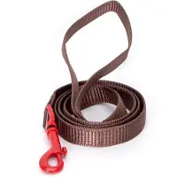 Nobleza Hondenriem bruin - Lengte 120 cm - Leuke riem voor honden - Puppyriem - Uitlaatriem - Maat L - Nylon - Bruin