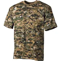 MFH US T-Shirt - korte mouw - Woodland digital - 170 g/m² - MAAT XXXL