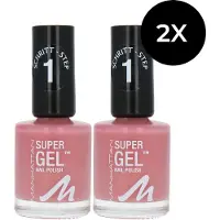 Manhattan Super Gel Nagellak - 240 Pop Princess Pink (set van 2)