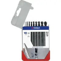 Tivoly HSS Metaalborenset - Volledig geslepen met splitpunt - 1 tot 10mm - 10 delig