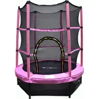Viking Sports Trampoline - 140 cm - met veiligheidsnet - roze