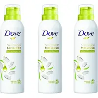 Dove Coconut Oil Shower Mousse 3 x 200 ml