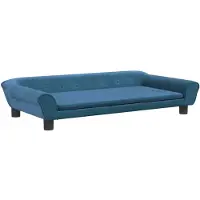 vidaXL Hondenmand 100x50x21 cm fluweel blauw