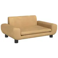 vidaXL Hondenmand 70x45x33 cm fluweel bruin