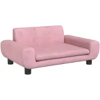 vidaXL Hondenmand 70x45x33 cm fluweel roze