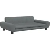 vidaXL Hondenbed, donkergrijs, 100x54x33 cm, fluweel