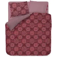 Pip studio Dekbedovertrek PIP Il Mosaico Donker Rood Katoen-260 x 200 / 220 cm | Extra Breed