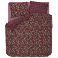 Pip studio Dekbedovertrek Tutti i Fiori Donker Rood Percal-140 x 200 / 220 cm | 1-Persoons