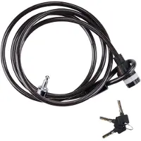 Black & Decker Kabelslot BXCHBL7005 - Familie Fietsslot - Geschikt voor Fiets, Motor en Scooter - Lengte 240 CM - Temperaturen tot -20ºC - Zwart