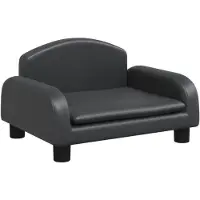 vidaXL Hondenmand 50x40x30 cm kunstleer zwart