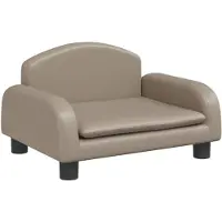 vidaXL Hondenmand 50x40x30 cm kunstleer cappuccinokleurig